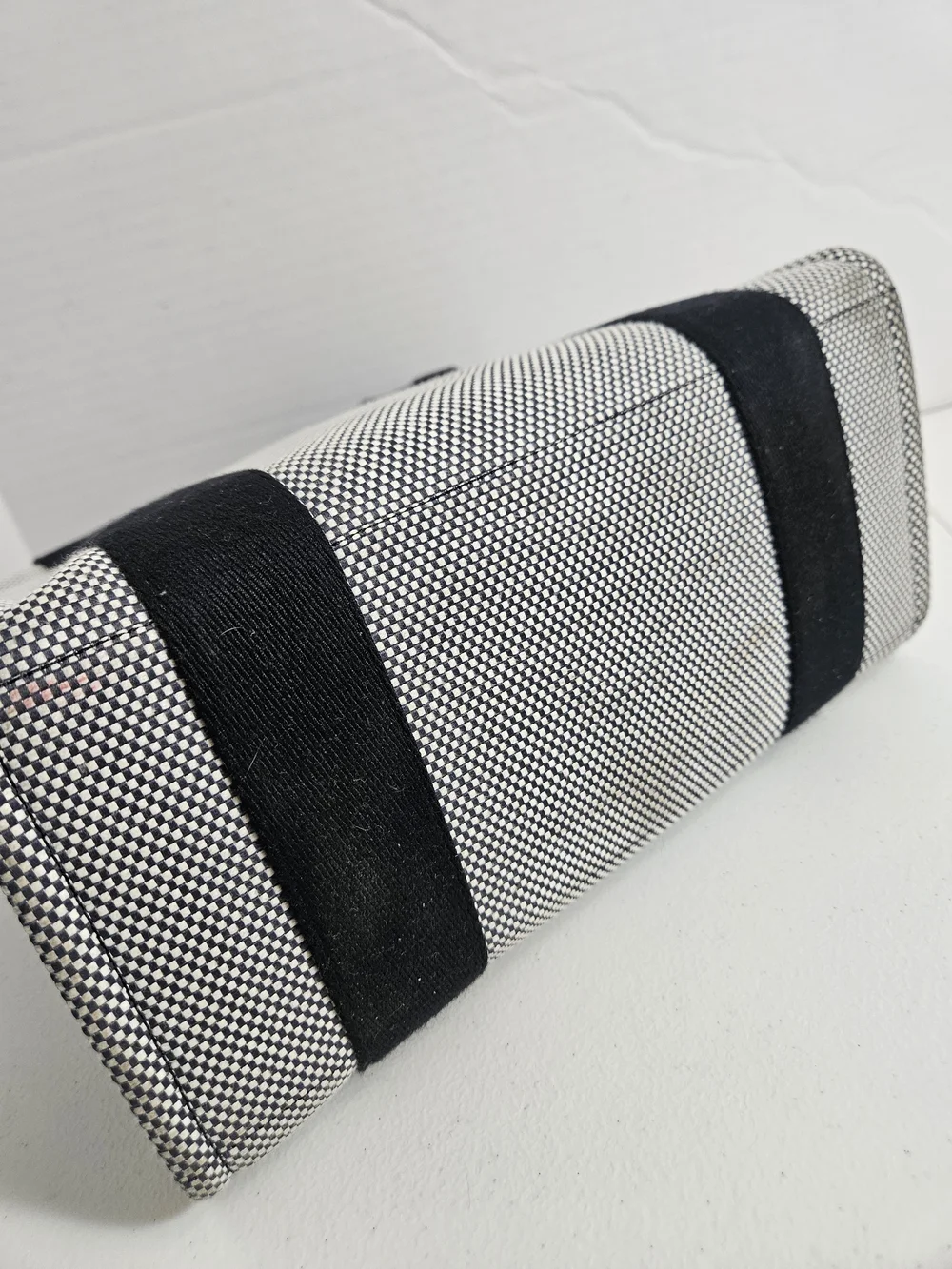 lululemon athletica Black & White Canvas Tote with Strap